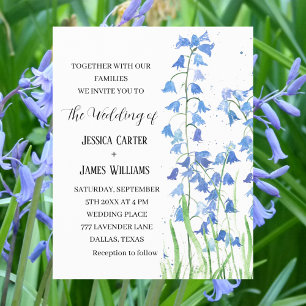 Bluebells Watercolor Floral Wedding