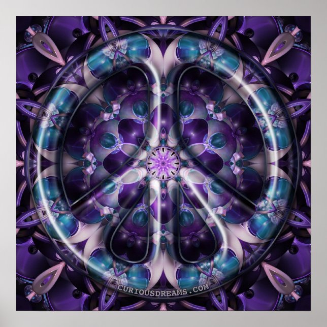 Blueberries and Cream Peace Poster (Front)