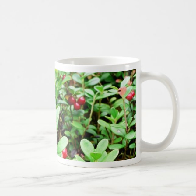 Blueberries And Lingon Berries Coffee Mug (Right)