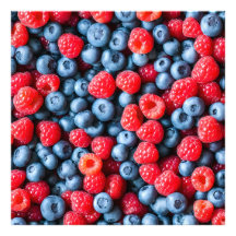 Blueberries and Raspberries