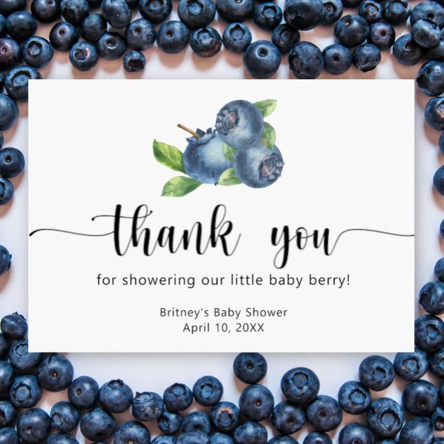 Blueberries baby shower - thank you (Creator Uploaded)