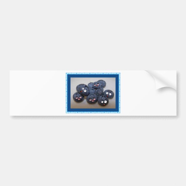 blueberries bumper sticker (Front)