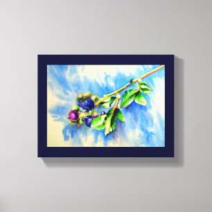 Blueberries Canvas Print