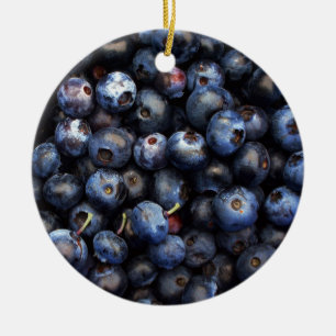 Blueberries Ceramic Tree Decoration