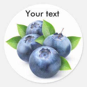 Blueberries Classic Round Sticker