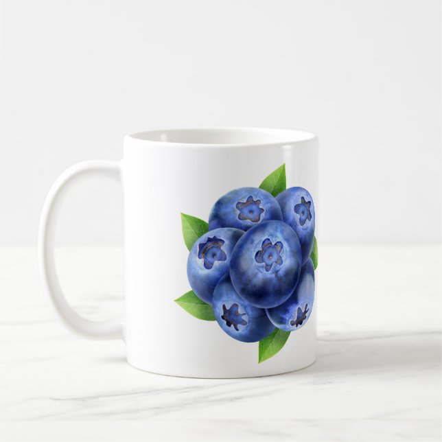 Blueberries Coffee Mug (Left)