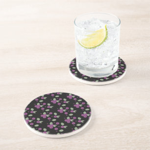 Blueberries Confetti Fruits and Dots Coaster