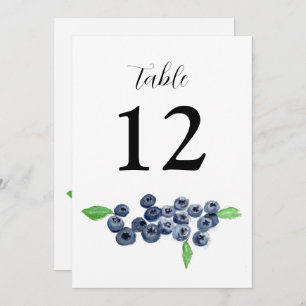Blueberries Fruits Summer Rustic Wedding Invitation