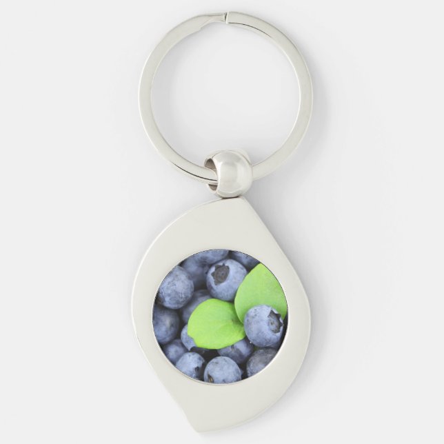 Blueberries Key Ring (Front)