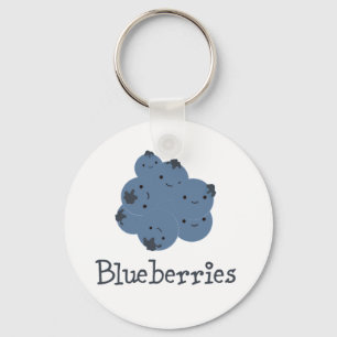 Blueberries Key Ring