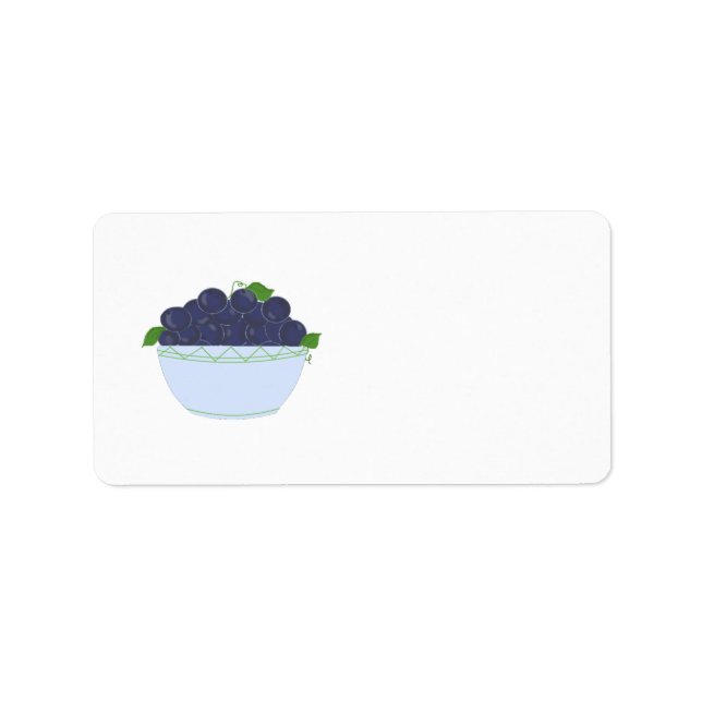 Blueberries Label (Front)