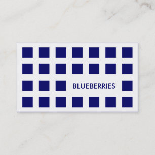 BLUEBERRIES (mod squares) Business Card