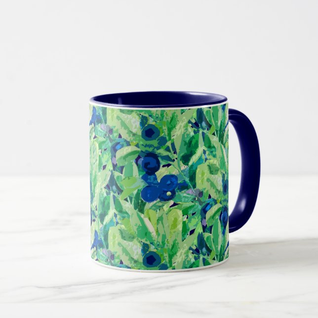 BLUEBERRIES MUG (Front Right)