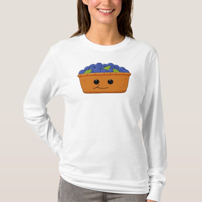 Blueberries Novelty T-Shirt (Front)