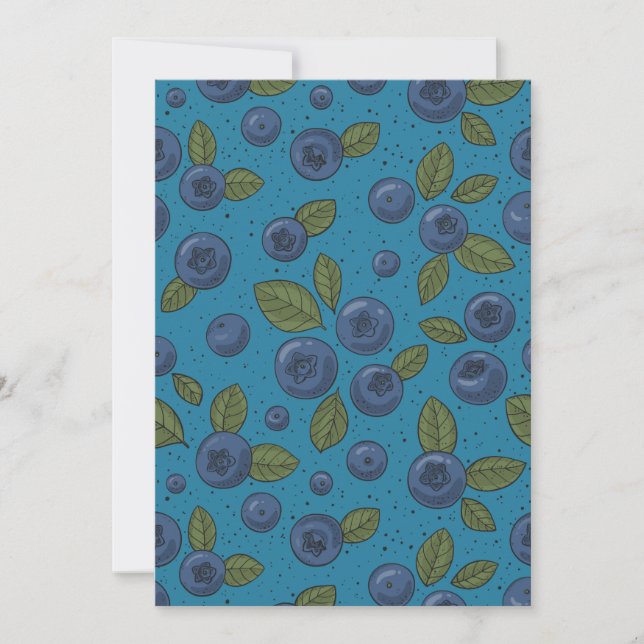 Blueberries on blue (Front)