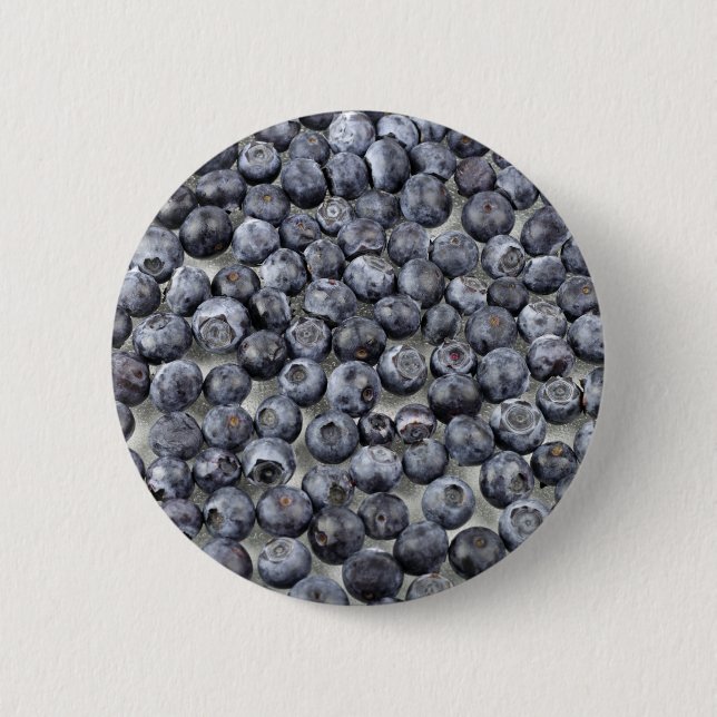 Blueberries on Glass 6 Cm Round Badge (Front)