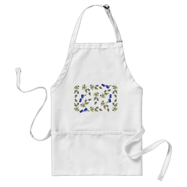 blueberries on vine apron (Front)