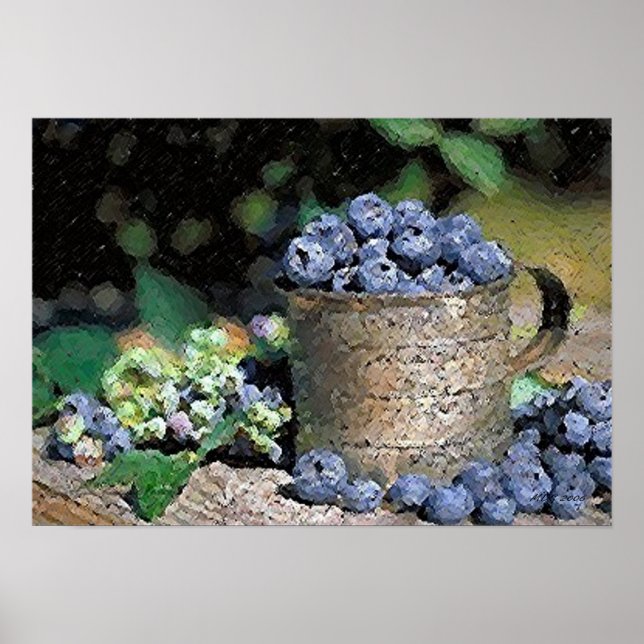 Blueberries Poster Print (Front)