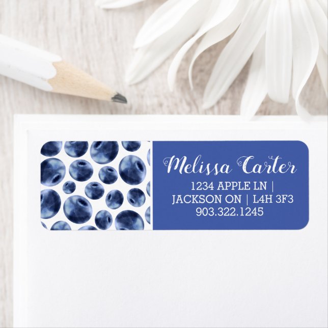 Blueberries Print Fruit Pattern (Insitu)