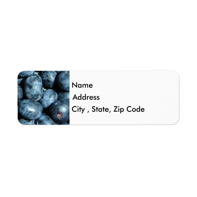 Blueberries Return Address Label (Front)
