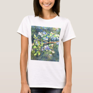 Blueberries, romantic fruit Watercolor painting T-Shirt
