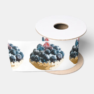 Blueberries Satin Ribbon