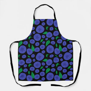 Blueberries Seamless Pattern Apron