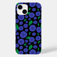 Blueberries Seamless Pattern