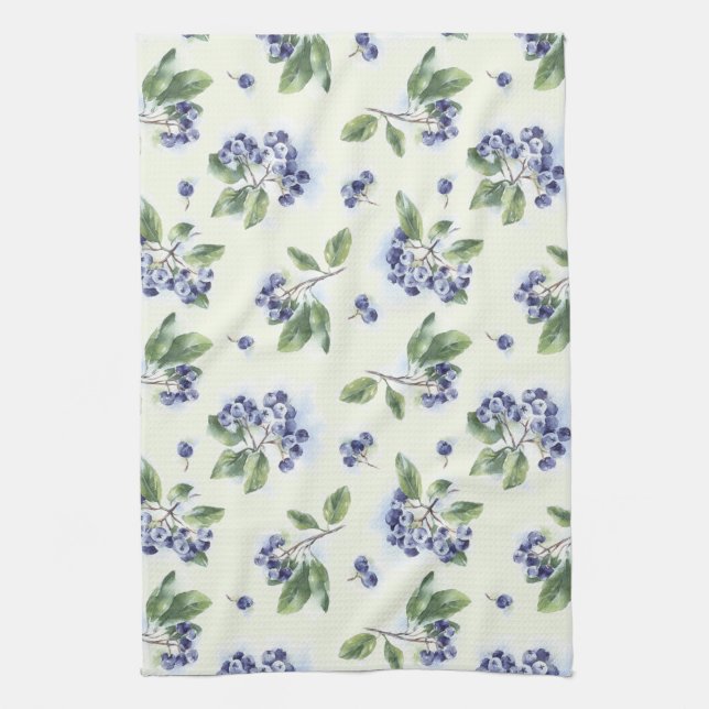 Blueberries Tea Towel (Vertical)