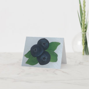 Blueberries Thank You Card