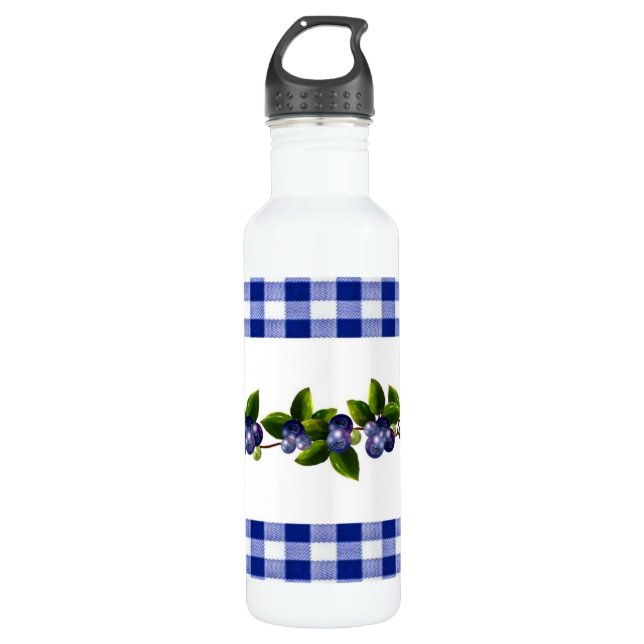 Blueberries Water Bottle (Front)