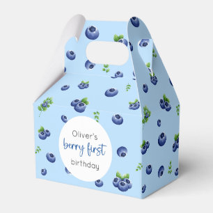 Blueberry 1st Birthday Berry First Favour Box