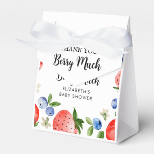 Blueberry and Strawberry Thank You Favour Box
