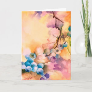 Blueberry Art Blank Card — Cottage Botanical 