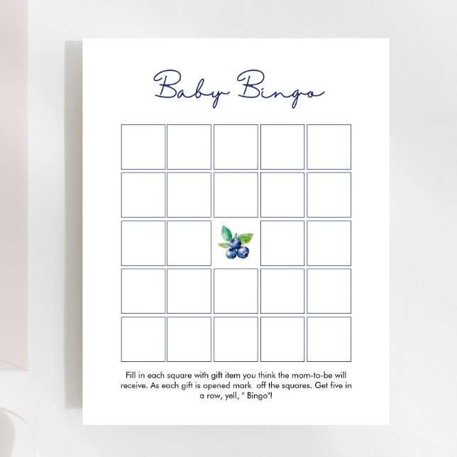 Blueberry Baby Bingo Baby Shower Game (Creator Uploaded)