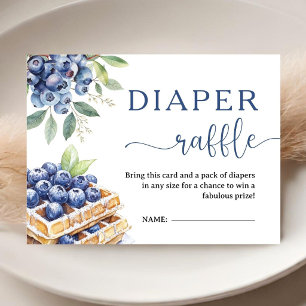 Blueberry Baby Brunch Baby Shower Diaper Raffle Enclosure Card