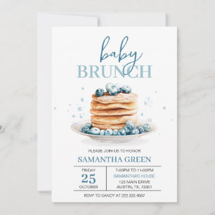 Blueberry Baby Brunch Baby Shower Invitation
