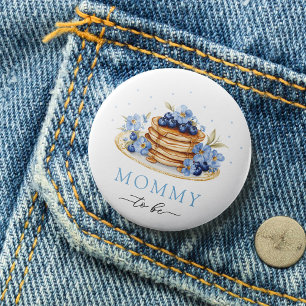 Blueberry Baby Brunch Baby Shower Mommy to Be 7.5 Cm Round Badge