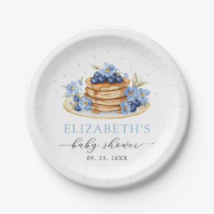 Blueberry Baby Brunch Baby Shower Paper Plate