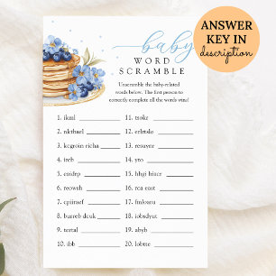 Blueberry Baby Brunch Baby Word Scramble Game