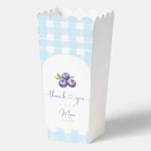 Blueberry baby shower favour box