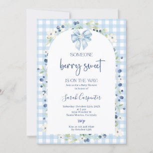 Blueberry Baby Shower  Invitation