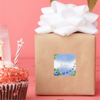 Blueberry Baby Shower Thank you Gift Tag