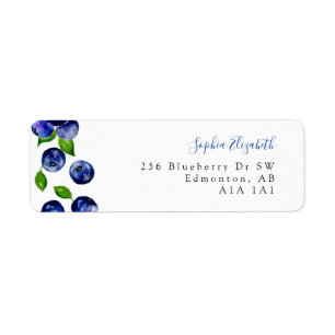 Blueberry Berry First Birthday Watercolor Cute Nap