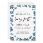 Blueberry Berry Sweet 1st First Birthday