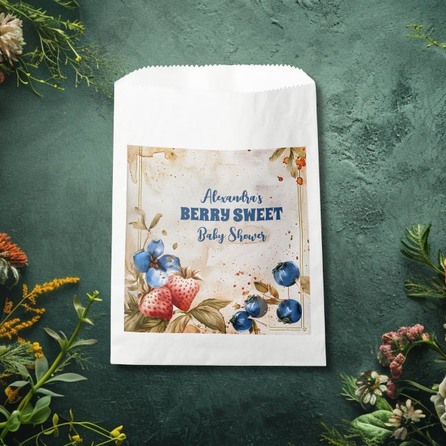 Blueberry Berry Sweet Baby Shower Favour Bags (Creator Uploaded)