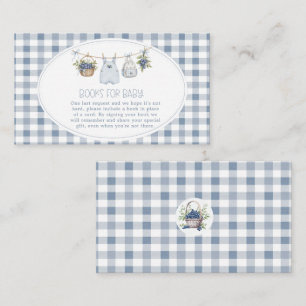 Blueberry Berry Sweet Clothesline Baby Shower Enclosure Card