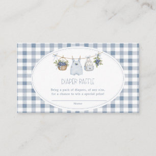 Blueberry Berry Sweet Clothesline Baby Shower Enclosure Card