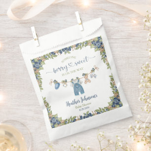 Blueberry Berry Sweet Clothesline Baby Shower Favour Bags
