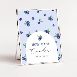 Blueberry berry sweet Guess how many candies Poster